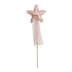 Sequin Sparkle Star Wand - Rose Gold